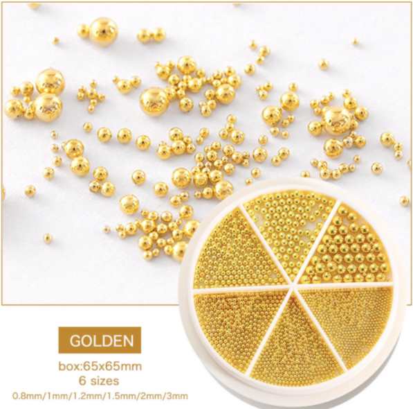Nail ball charm set - 3 colour options