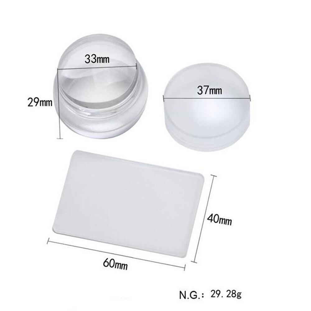 Jelly stamper with lid - includes scraper