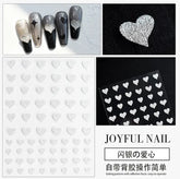 Reflective glitter stickers - heart