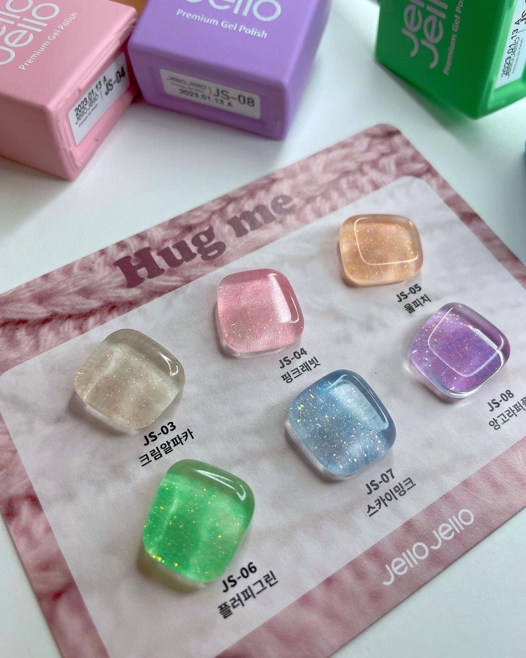 JELLO JELLO Hug Me Velvet Syrup Gel Collection - Juego de 6 piezas