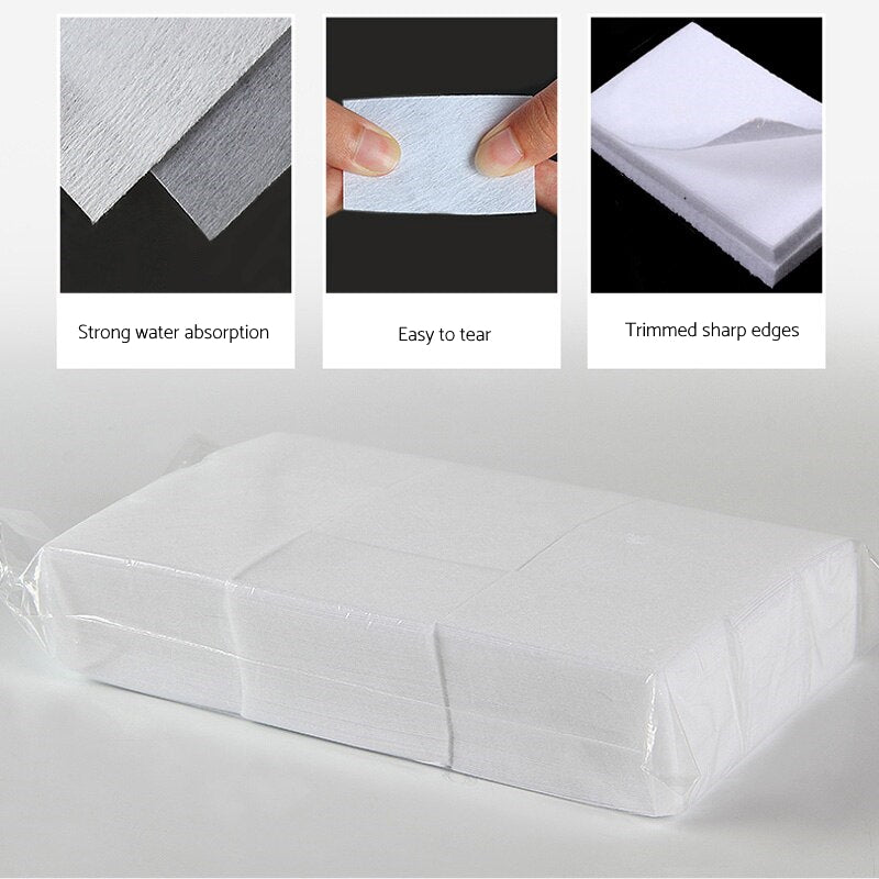 Toallitas para uñas sin pelusa (500 piezas)