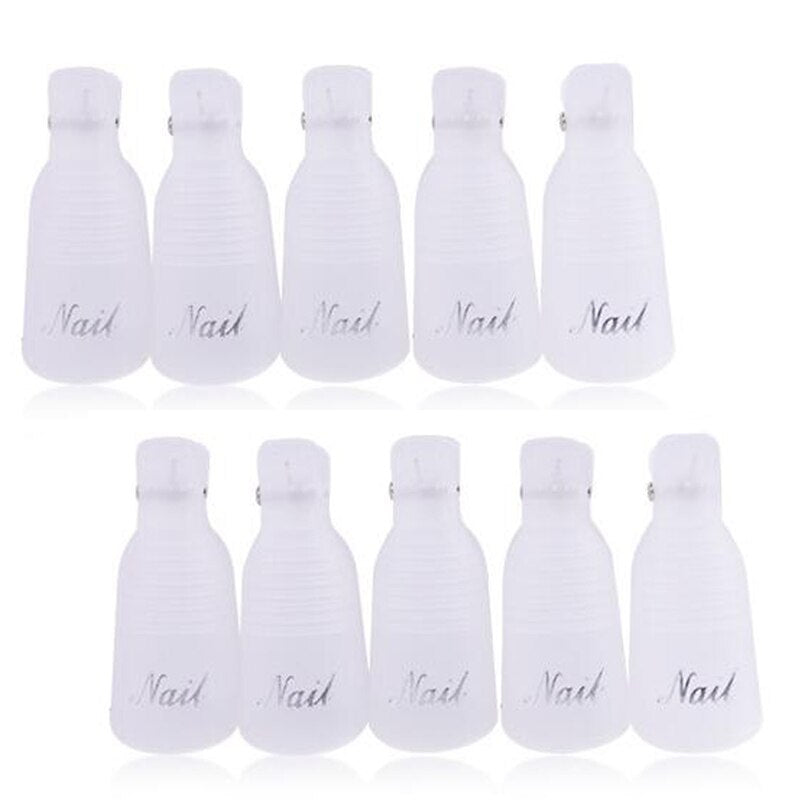 Soak off clips - 4 colour options
