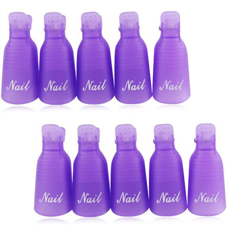 Soak off clips - 4 colour options