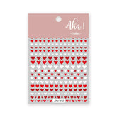 Classic love heart stickers
