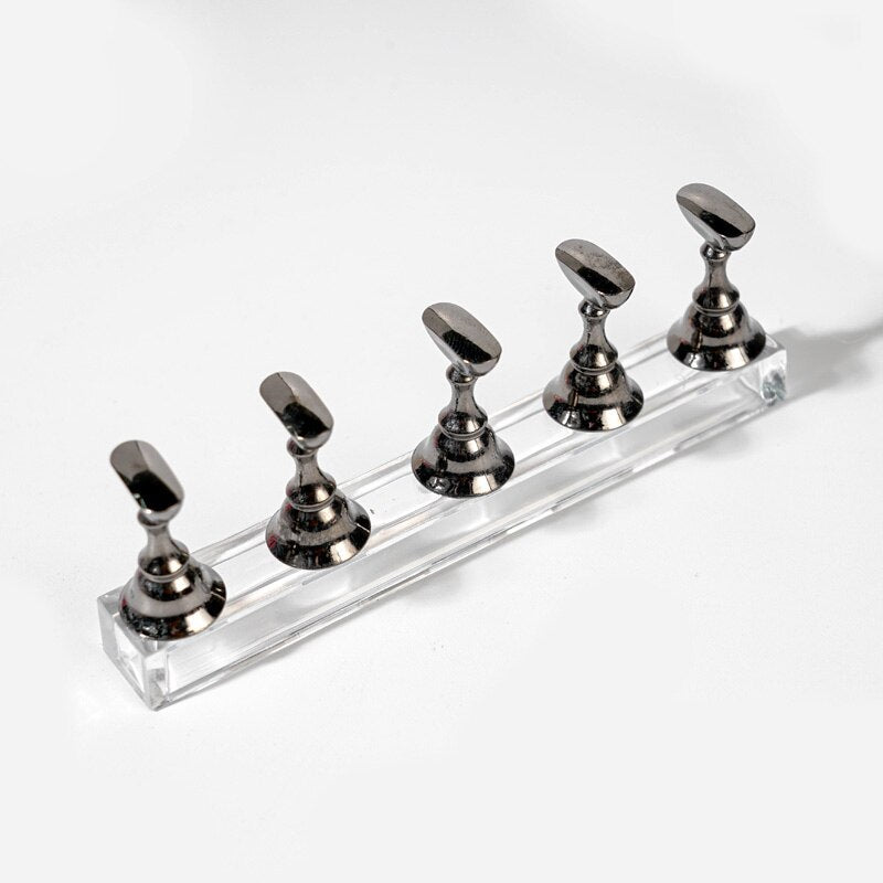 Nail stand - dark grey/gold
