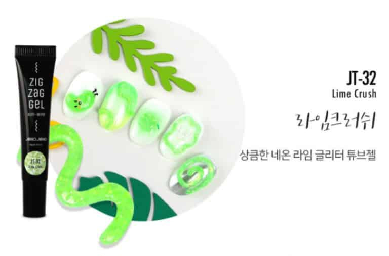 Jello Jello Zig Zag 3D Art Gel JT-32 Lime Crush Jello Jello Zig Zag 3D Art Gel JT-32 Lime Crush