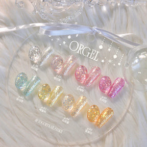 Yogurt Nail Korea Orgel Glitter Gel Collection - Full 8pc Set/Individual Bottles