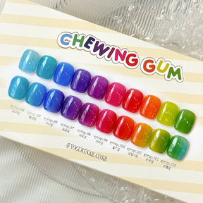 (PRE-ORDER DISCOUNT) Yogurt Nail Korea Chewing Gum Syrup Gel Collection - Full 10pc Set/Individual Bottles