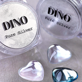 DINO It's Nail O'Clock Chrome Powder - Pure Silver