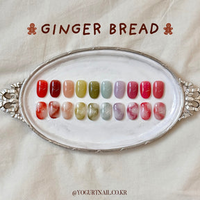 Yogurt Nail Korea Ginger Bread Syrup Gel Collection - Full 10pc Collection/Individual Bottles