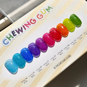 (PRE-ORDER DISCOUNT) Yogurt Nail Korea Chewing Gum Syrup Gel Collection - Full 10pc Set/Individual Bottles