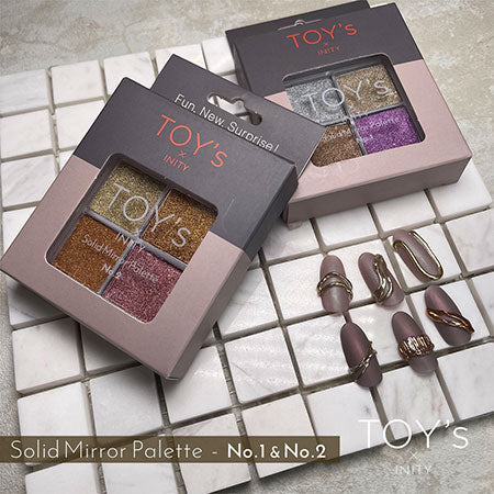 TOY's x INITY Solid Mirror (Chrome) Palette (4 colours) - 2 types