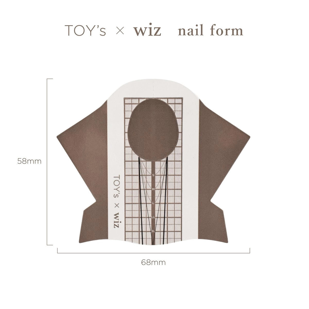 TOY's × wiz Nail Extension Form 100 sheets