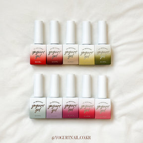 Yogurt Nail Korea Ginger Bread Syrup Gel Collection - Full 10pc Collection/Individual Bottles