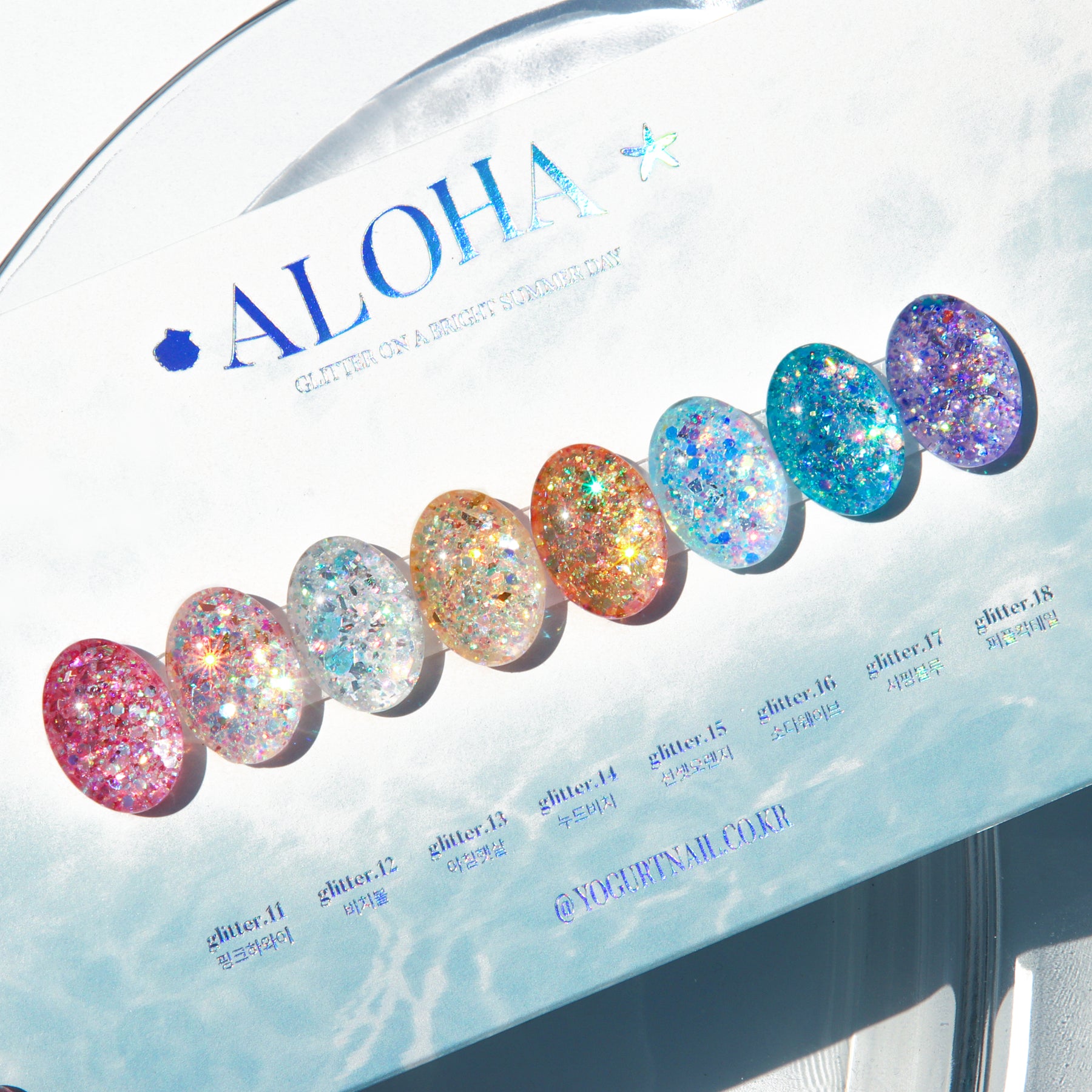 Yogurt Nail Korea Aloha 8pc Collection - Full 8pc Collection/Individual Bottles