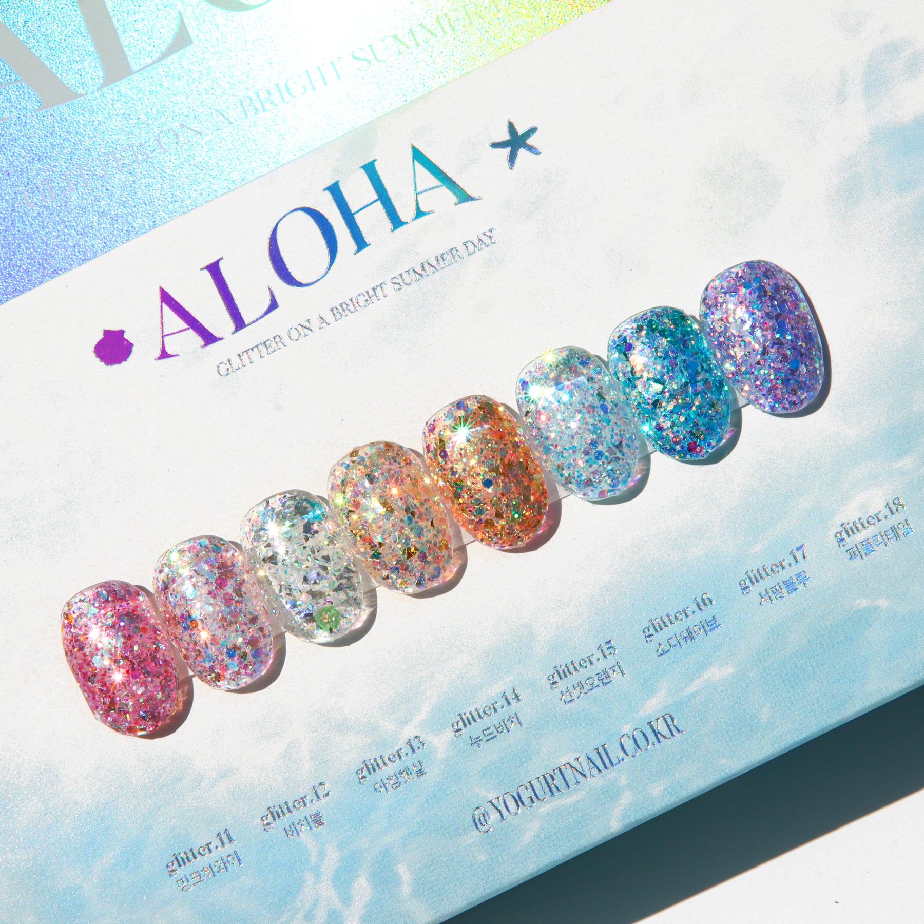 Yogurt Nail Korea Aloha 8pc Collection - Full 8pc Collection/Individual Bottles