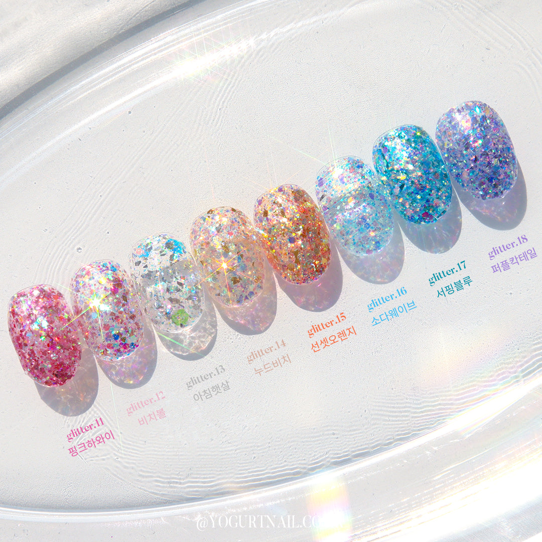 Yogurt Nail Korea Aloha 8pc Collection - Full 8pc Collection/Individual Bottles