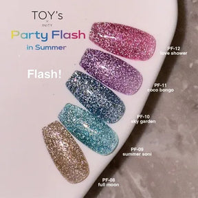 TOY's x INITY Party Flash Gel - 10 colours (Individual Bottles)