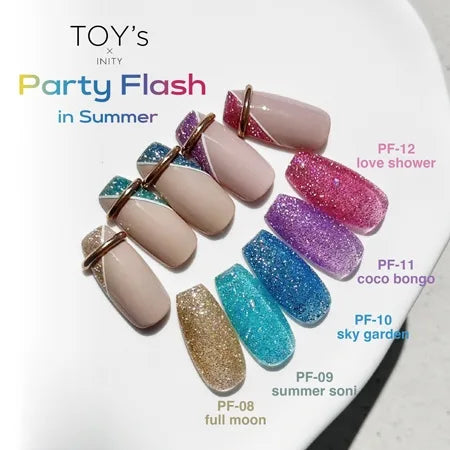 TOY's x INITY Party Flash Gel - 10 colours (Individual Bottles)