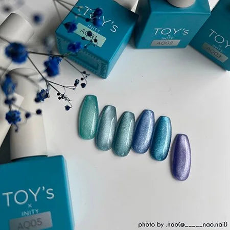 TOY's x INITY Aqua Mag (Magnetic Gel) Collection - Full 6pc set/Individual bottles