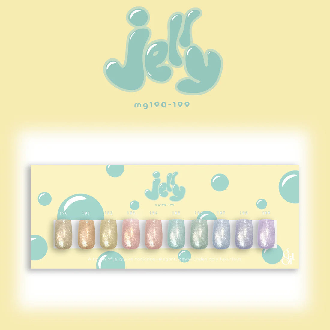 énoi jelly Magnetic Gel Series - full 20pc set/10pc sets/individual pots (mg190-199)