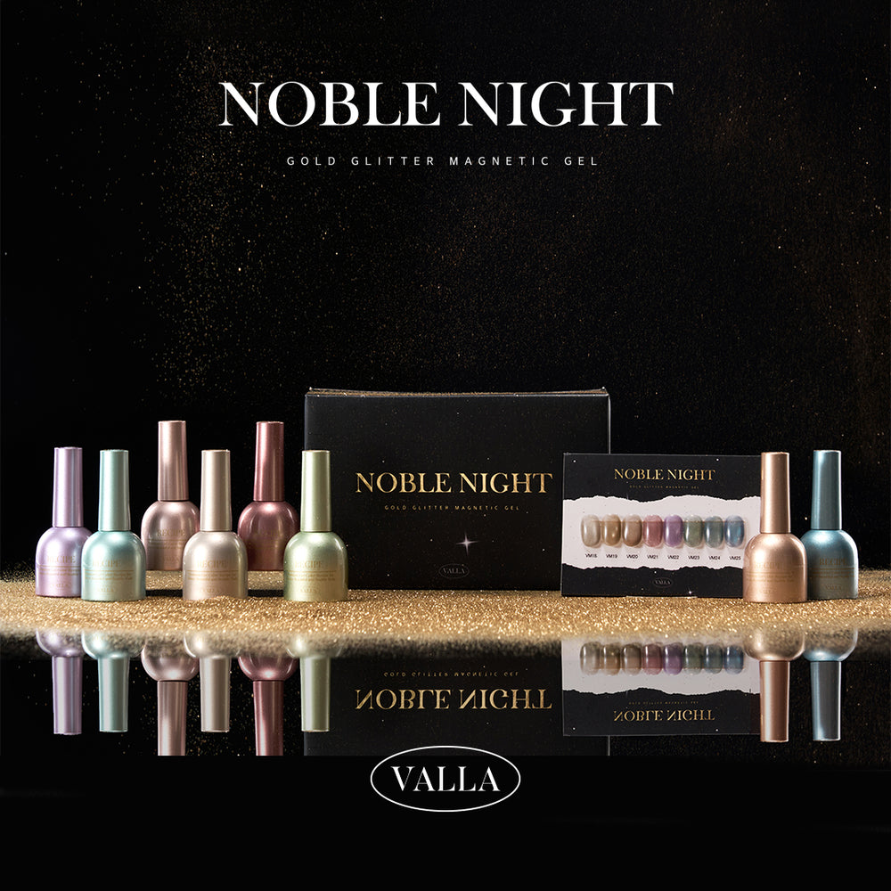 Valla Noble Night Magnetic Gel Collection - Full 8pc Set/Individual Bottles