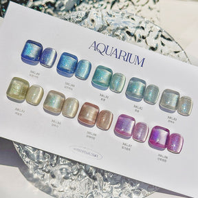 Yogurt Nail Korea Aquarium Magnetic Gel Collection - Full 10pc Collection/Individual Bottles