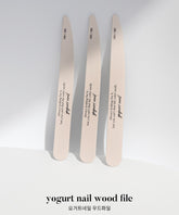 Yogurt Nail Korea Wood File - 100/180 grit