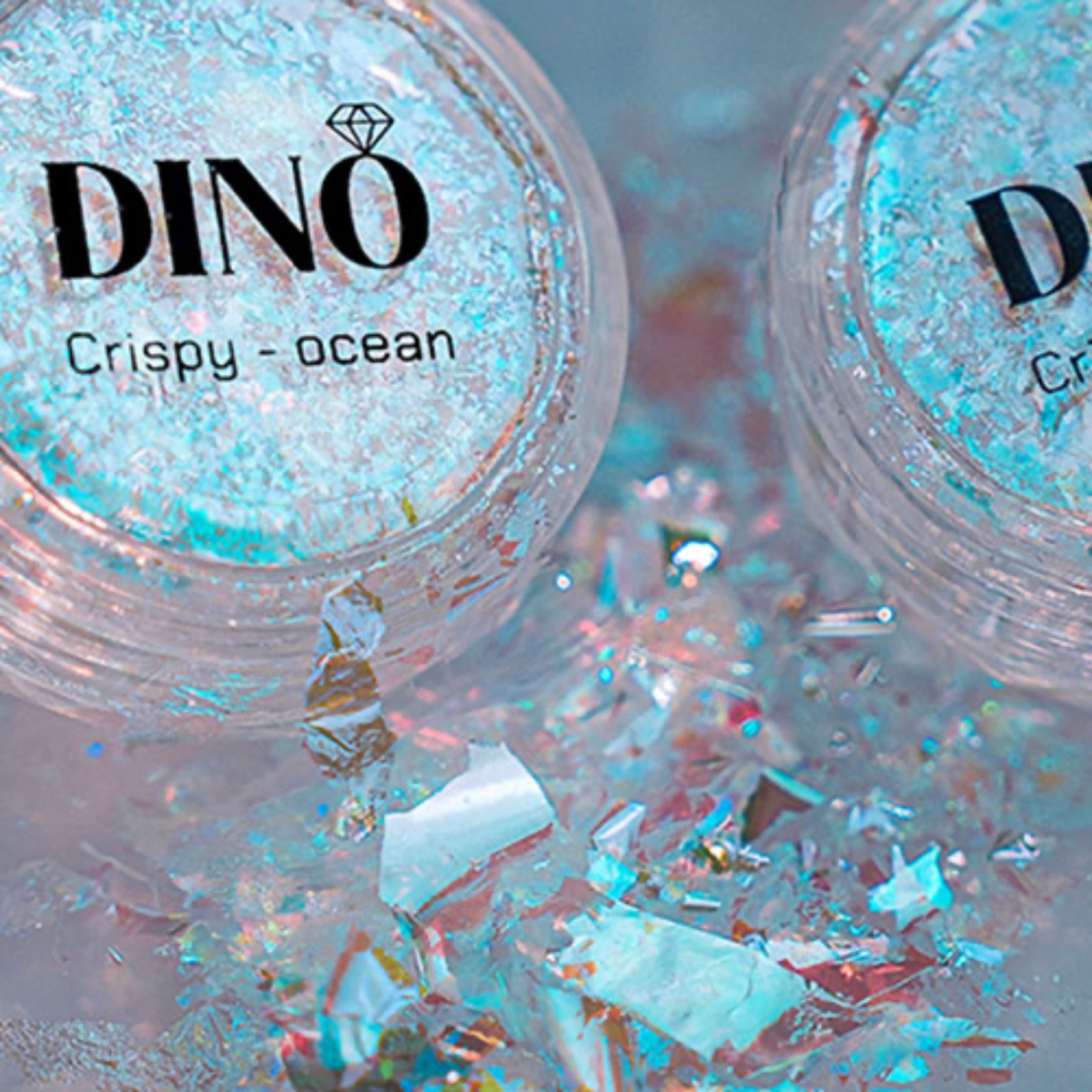 DINO It's Nail O'Clock Glitter - Crispy Ocean