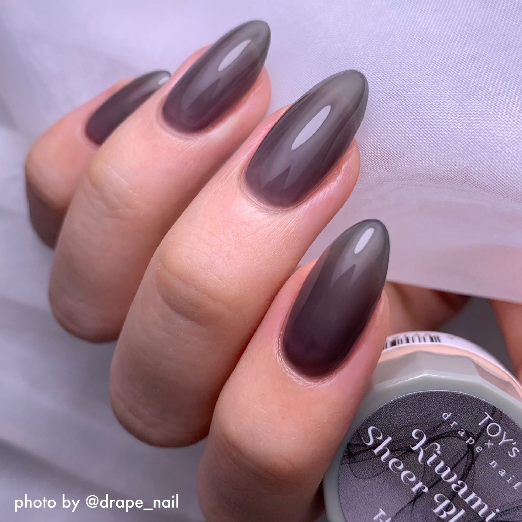 TOY's x Drape Nail Kiwami series - Beige/Greige/Cheek Pink/Sheer Black