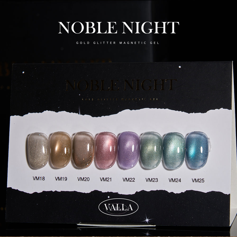 Valla Noble Night Magnetic Gel Collection - Full 8pc Set/Individual Bottles