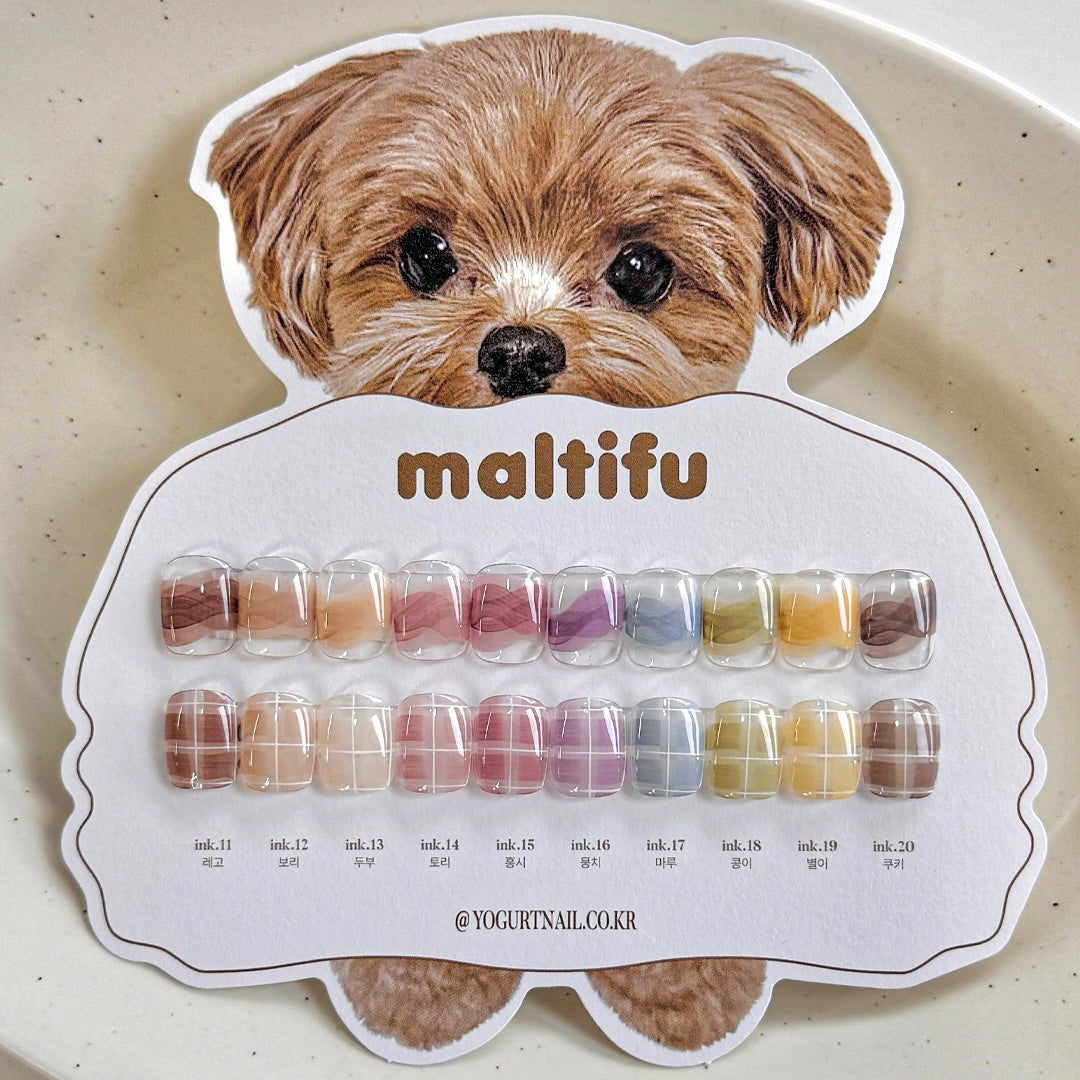 Yogurt Nail Korea Maltifu Ink Collection - Full 10pc Set/Individual Bottles