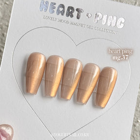 Yogurt Nail Korea Heart Ping Magnetic Gel Collection - Full 10pc Collection/Individual Bottles