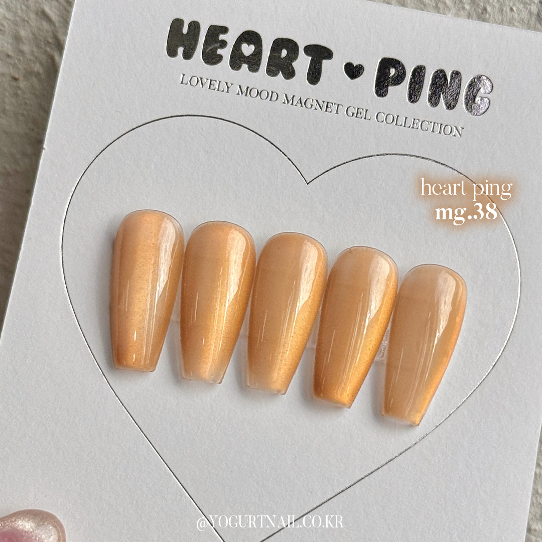 Yogurt Nail Korea Heart Ping Magnetic Gel Collection - Full 10pc Collection/Individual Bottles