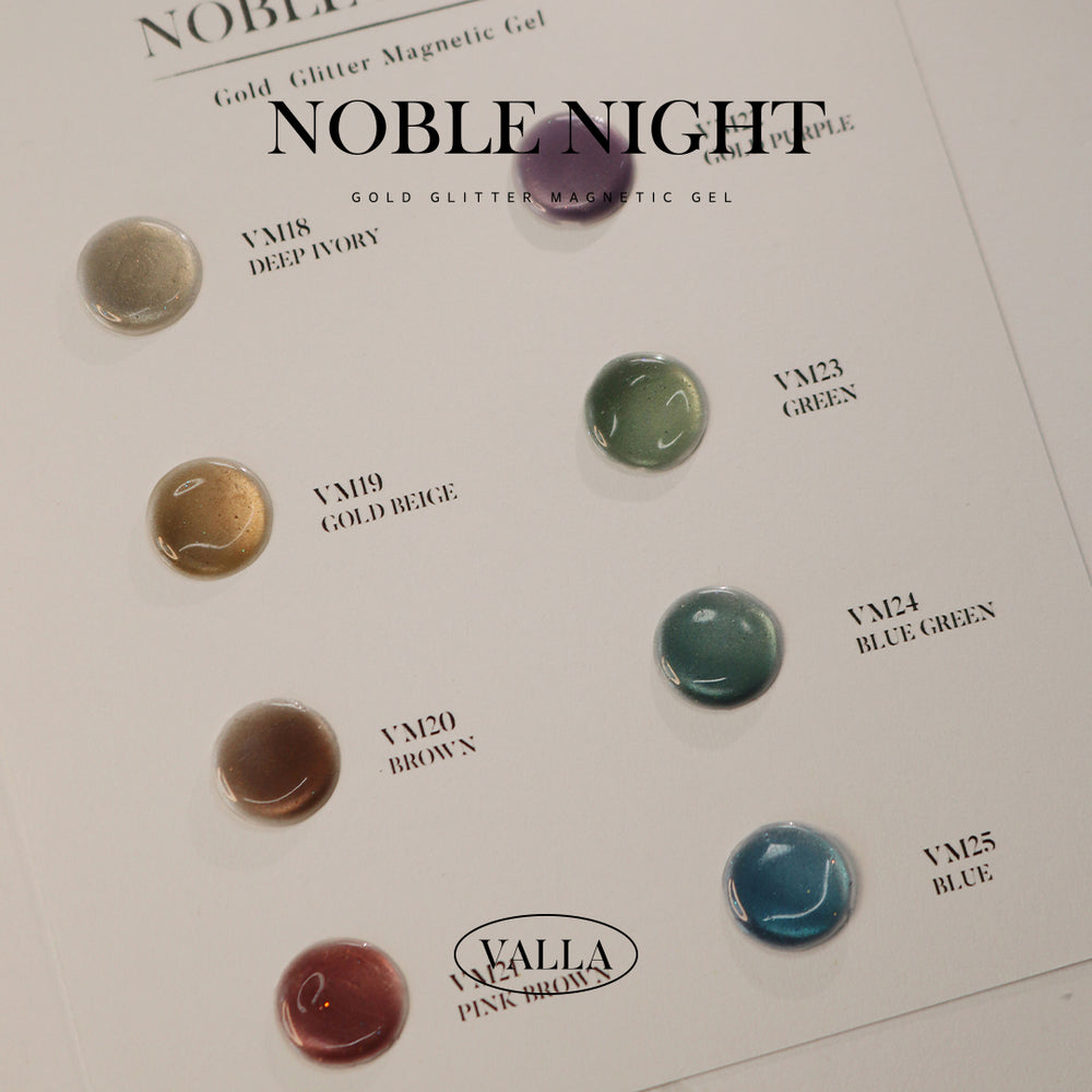 Valla Noble Night Magnetic Gel Collection - Full 8pc Set/Individual Bottles