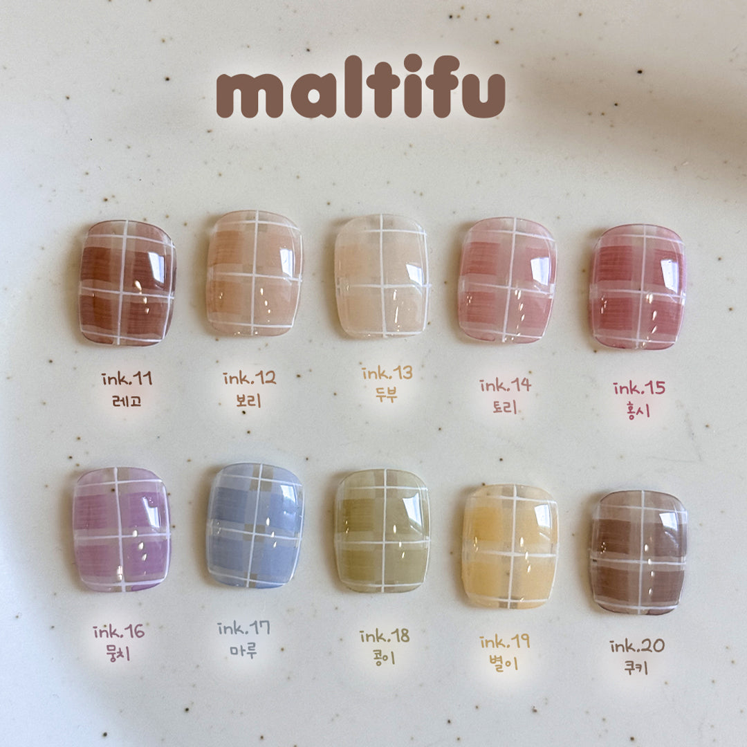Yogurt Nail Korea Maltifu Ink Collection - Full 10pc Set/Individual Bottles
