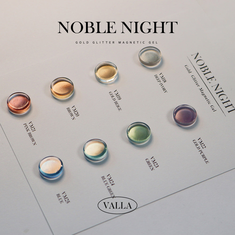 Valla Noble Night Magnetic Gel Collection - Full 8pc Set/Individual Bottles