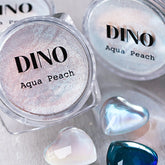 DINO It's Nail O'Clock Chrome Powder - Aqua Peach