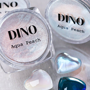 DINO It's Nail O'Clock Chrome Powder - Aqua Peach