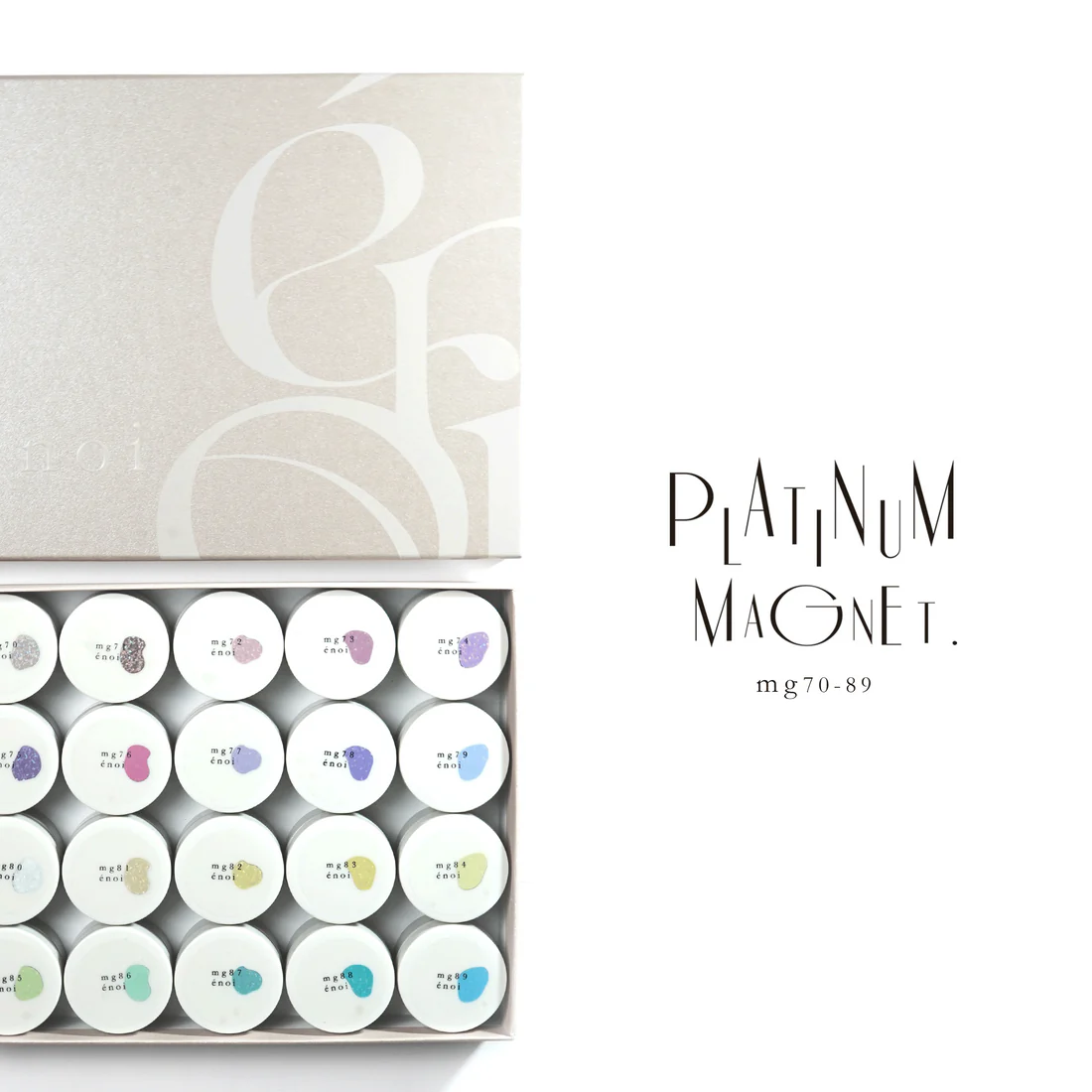 énoi Platinum Magnet Collection - full 20pc set/individual pots (mg71-89)