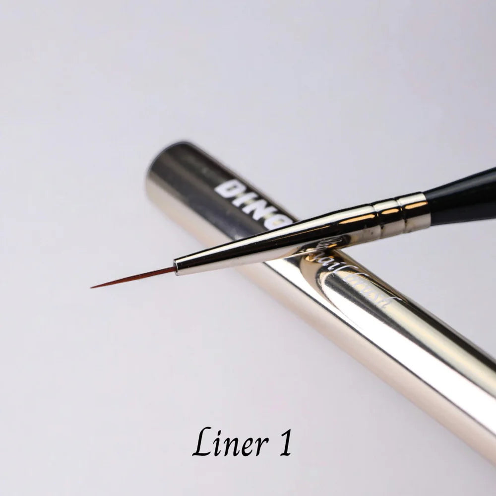 DINO It's Nail O'Clock Brushes - Full 3pc set/3 brush types
