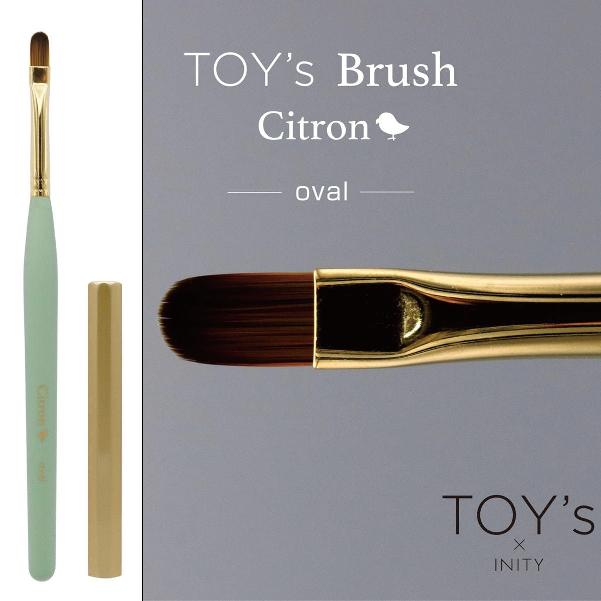 TOY's x INITY x Citron (Detailed Art) Gel Brushes - 5 types (Full 5pc Set/Individual Brushes)