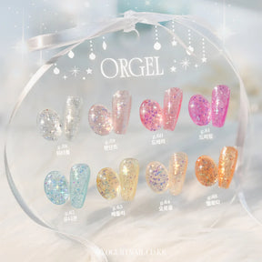 Yogurt Nail Korea Orgel Glitter Gel Collection - Full 8pc Set/Individual Bottles