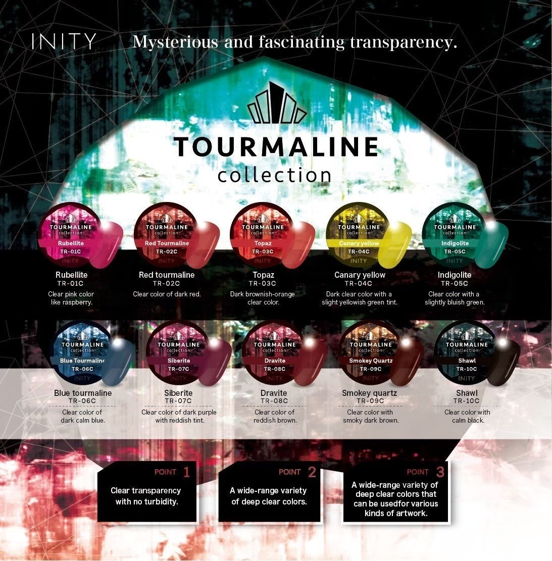 INITY Tourmaline Collection - Full 10pc Set