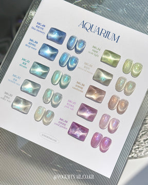Yogurt Nail Korea Aquarium Magnetic Gel Collection - Full 10pc Collection/Individual Bottles