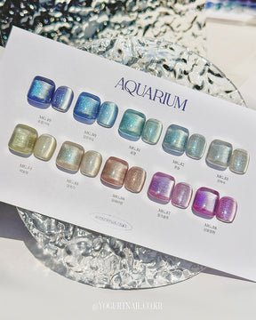 Yogurt Nail Korea Aquarium Magnetic Gel Collection - Full 10pc Collection/Individual Bottles