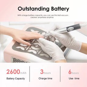 Peony Dust Collector with Butterfly Design and LED Screen