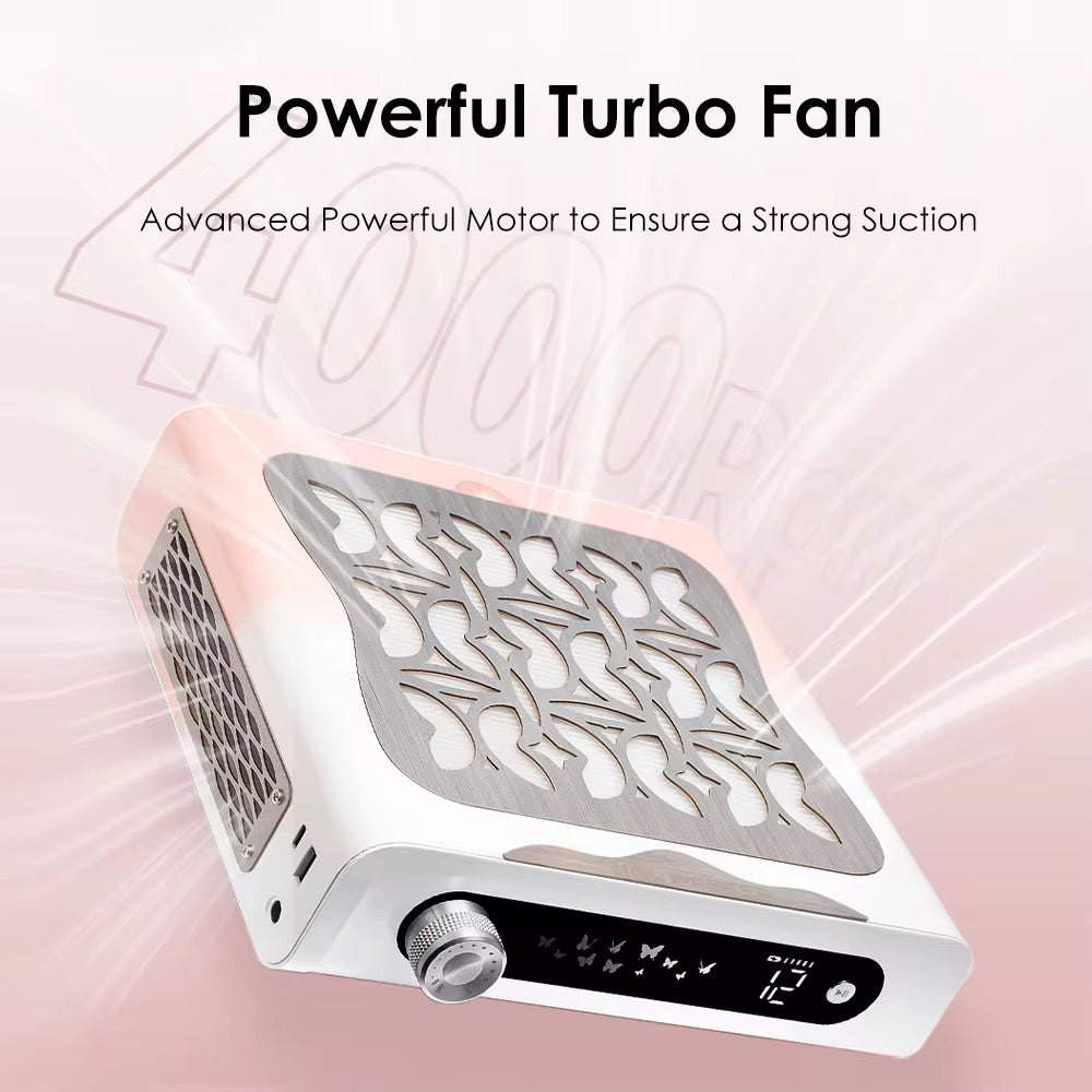 Peony Dust Collector with Butterfly Design and LED Screen