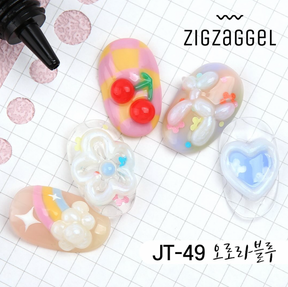 (NEW) JELLO JELLO Zig Zag 3D Gel (No-wipe) - Aurora Pearl Series JT47-49