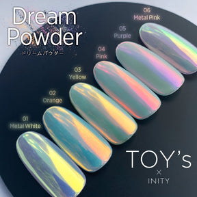 TOY's x INITY Aurora x Metallic Dream Powder - 6 colour set